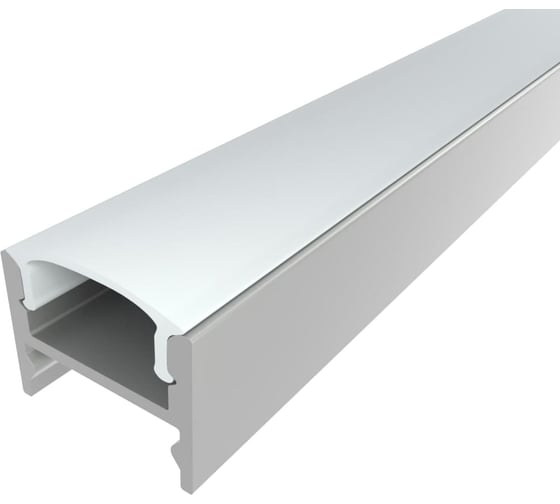 Изображение товара Комплект алюминиевого профиля LEDCRAFT с экраном и заглушками LC-LPS1216M16-3 1627000017