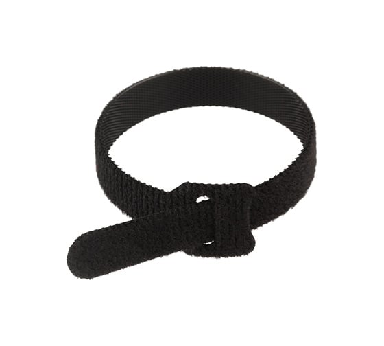 Изображение товара Многоразовый хомут на липучке REXANT 230х13мм, черный 12 шт 07-7216