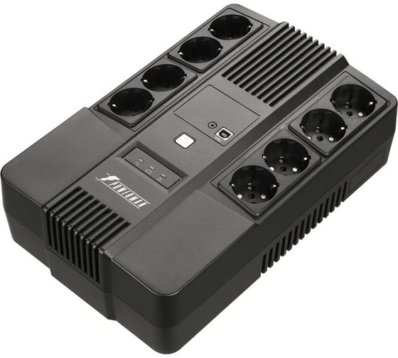 Изображение товара Источник бесперебойного питания Powerman BRICK 850 Plus (Schuko x 8) 6188712