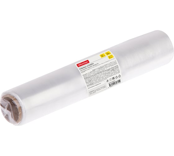 Изображение товара Пищевая пленка OfficeClean ПЭ, 30 см х 100 м, белая, 6 мкм 328656