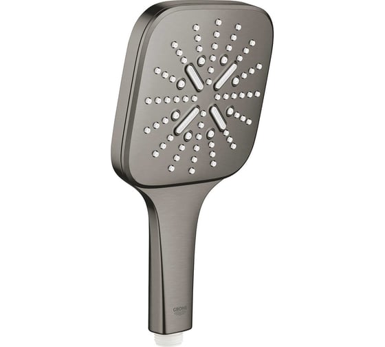Изображение товара Ручной душ Grohe Rainshower SmartActive 130 Cube темный графит матовый 26582AL0
