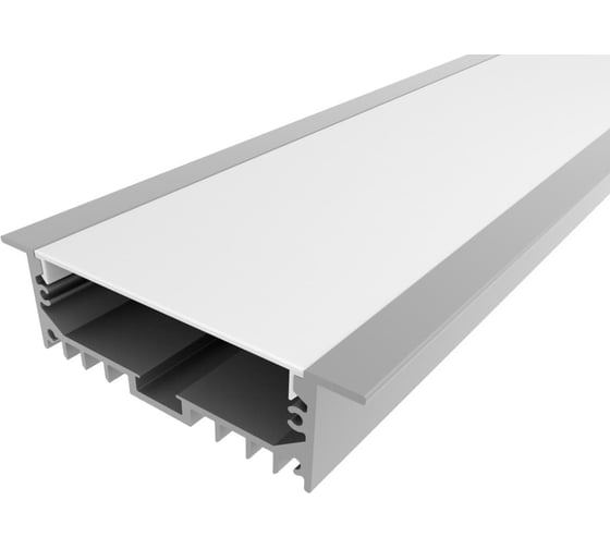 Изображение товара Комплект алюминиевого профиля LEDCRAFT с экраном и заглушками LC-LPV2073M55-3 1627000117