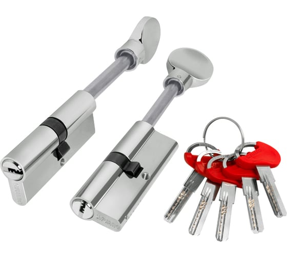 Изображение товара Цилиндровый механизм со штоком Fuaro D-PRO507/95 mm /60+10+25/ CP хром 5 кл. 39173