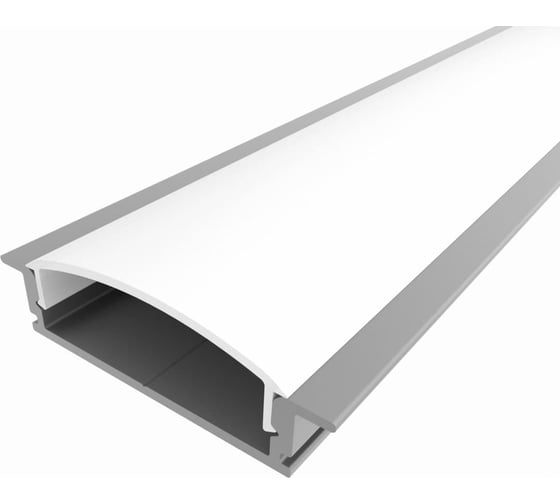 Изображение товара Комплект алюминиевого профиля LEDCRAFT с экраном и заглушками LC-LPV0734M28-3 1627000096