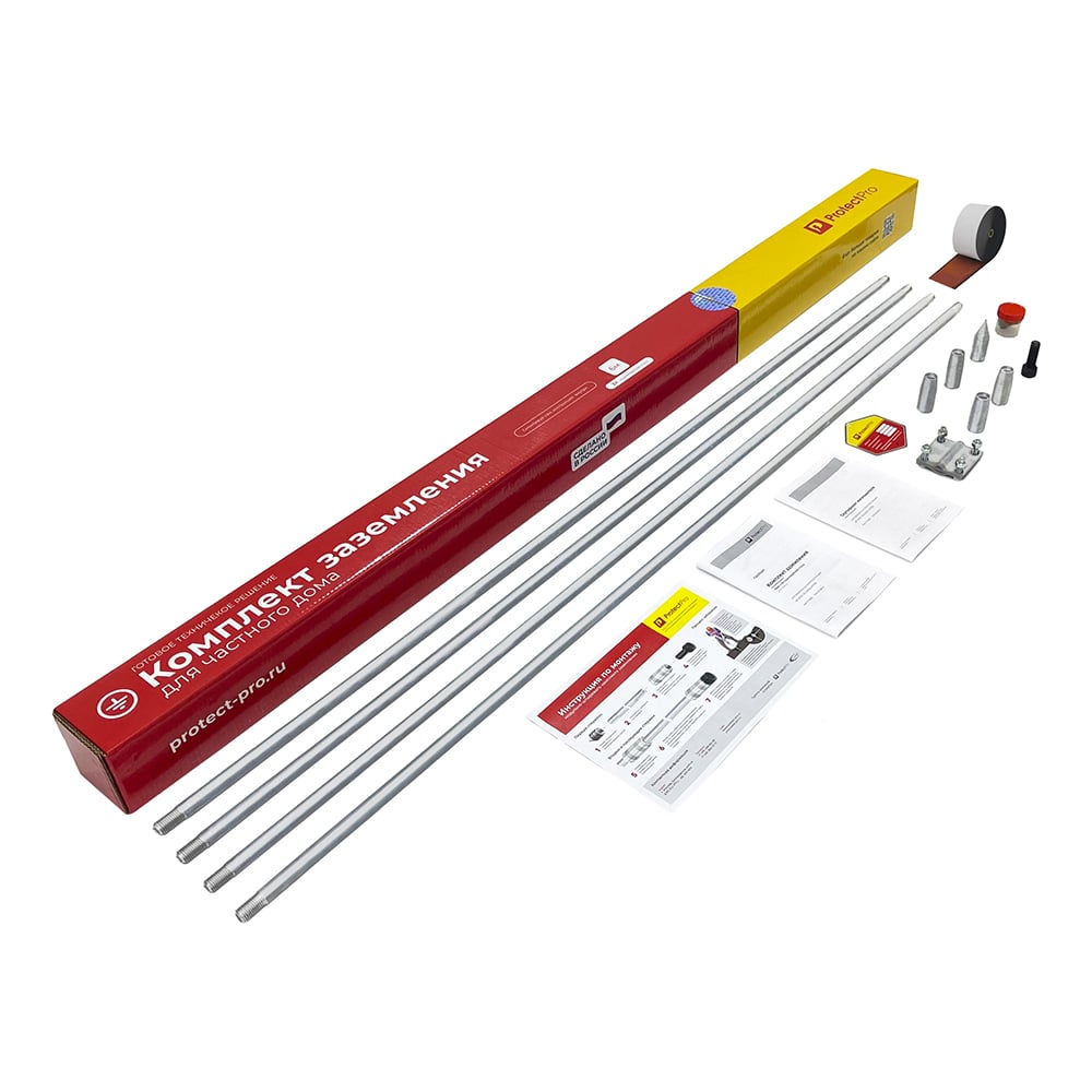 Изображение товара Комплект заземления Protectpro нержавеющая сталь 6м 3006Inox