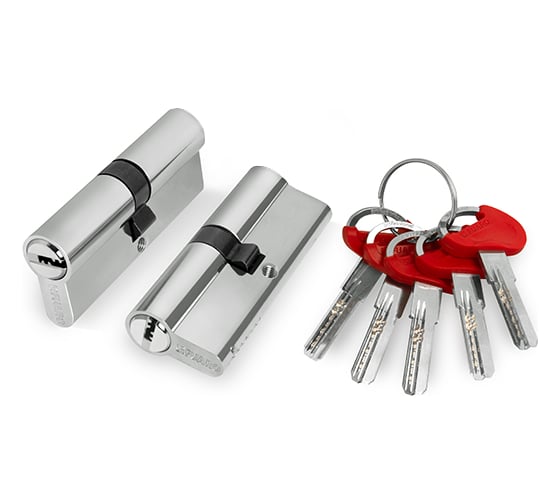 Изображение товара Цилиндровый механизм Fuaro D-PRO500/80 mm /35+10+35/ CP хром 5 кл. 37733