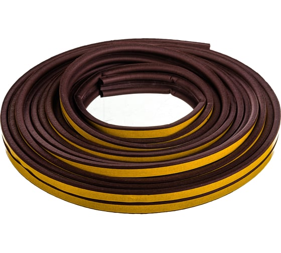 Изображение товара Самоклеящийся уплотнитель для окон и дверей KRASS Р10 коричневый Лк-00002362