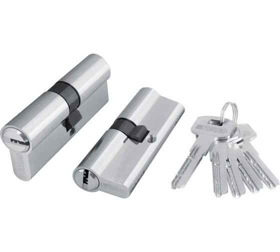 Изображение товара Цилиндровый механизм Fuaro 200 ZA 80 mm /30+10+40/ CP хром 5 кл. 40343