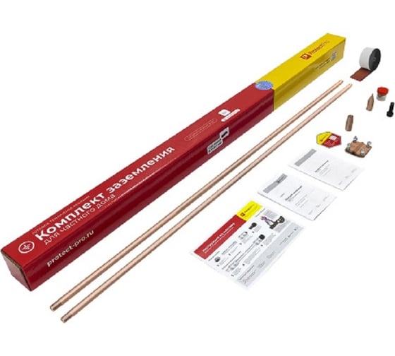 Изображение товара Комплект заземления Protectpro омеднённый (16мм), 3м 3003-16Cu