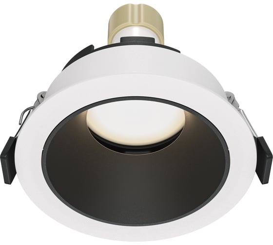 Изображение товара Встраиваемый светильник MAYTONI share 1хgu10x10w алюминий бело-черный DL051-U-1WB