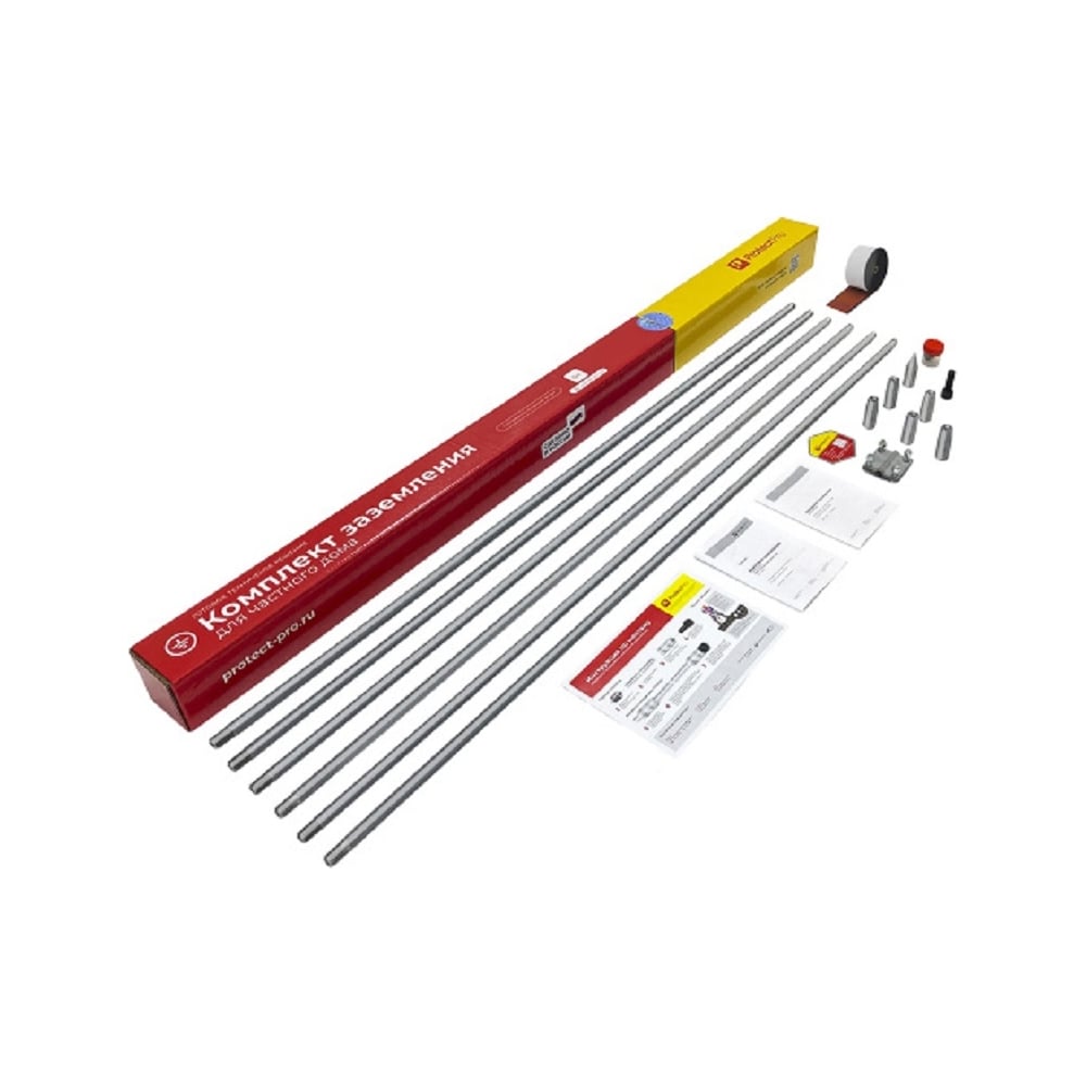 Изображение товара Комплект заземления Protectpro нержавеющая сталь 16мм 9м 3009-16Inox