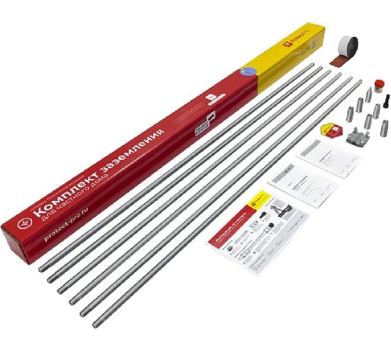 Изображение товара Комплект заземления Protectpro нержавеющая сталь(16мм), 9м 3009-16Inox