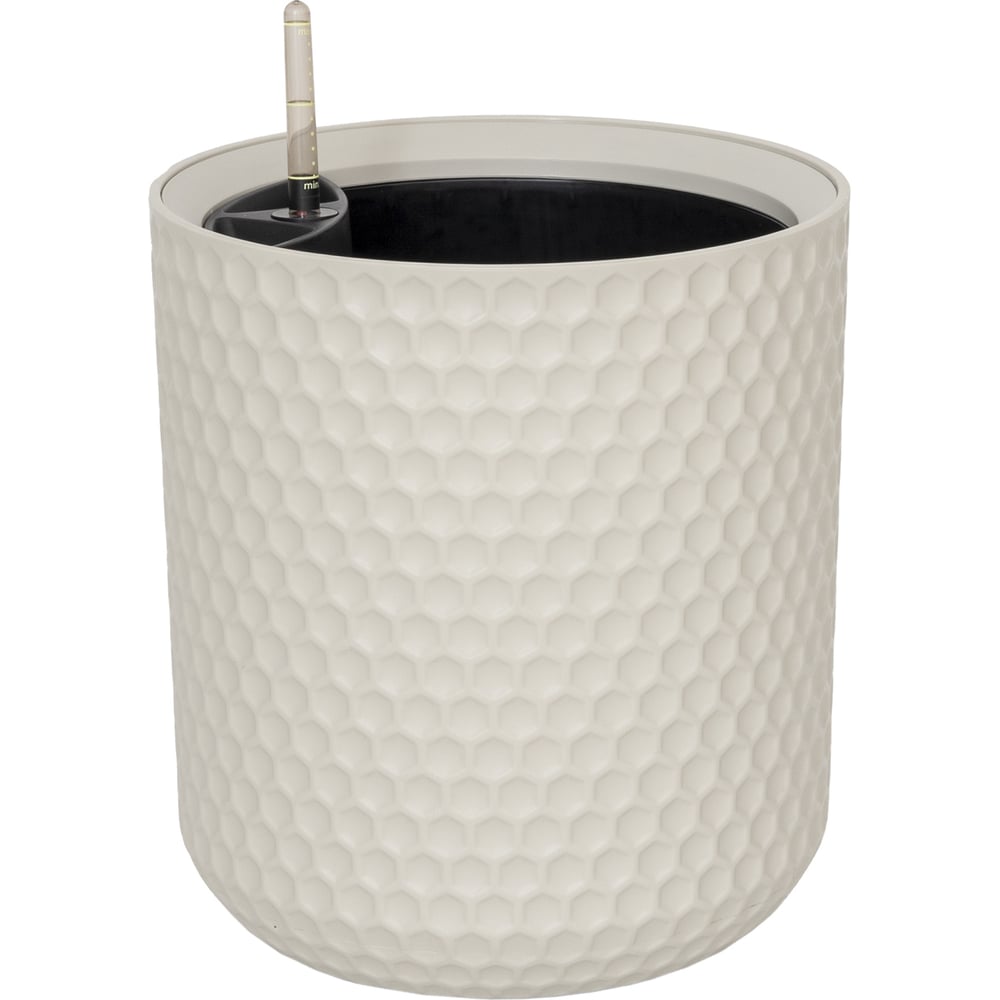 Изображение товара Кашпо Ola Dom 5л белый слоновая кость с автополивом