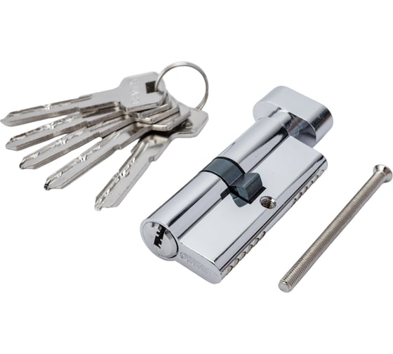 Изображение товара Цилиндровый механизм с вертушкой Fuaro 200 ZM 70 mm /30+10+30/ CP хром 5 кл. 40357