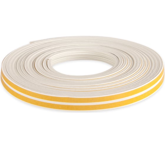 Изображение товара Самоклеящийся уплотнитель для окон и дверей KRASS Е10 белый Лк-00002365