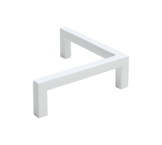 Изображение товара Ручка-скоба MAKMART 96 мм, отделка белый бархат (матовый) RS.MRU.96.9016