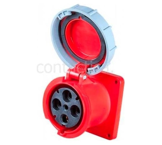 Изображение товара Встраиваемая розетка PCE 125а/400v/3p+e/ip67, фланец 120x120 344-6