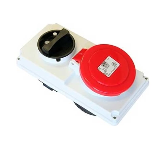 Изображение товара Встраиваемая розетка PCE 32а/400v/3p+n+e/ip44, с выключателем и блокировкой 6025-6