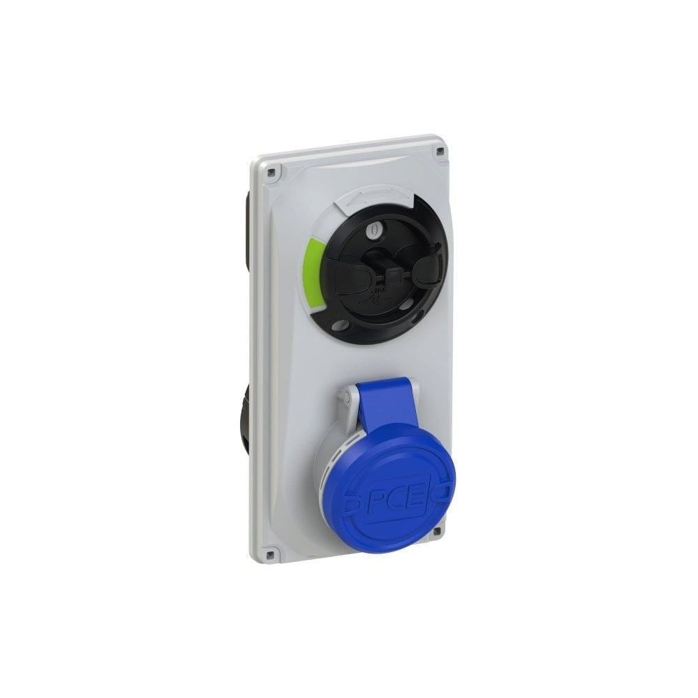 Изображение товара Встраиваемая розетка PCE 16А 230V IP44 с выключателем и блокировкой