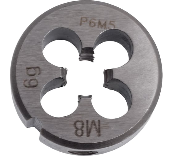 Изображение товара Плашка SOVIS М 8x1,25 6g ГОСТ 9740 Р6М5 26572