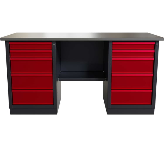 Изображение товара Слесарный двухтумбовый верстак IRONMEBEL worky wk-5/wk-5 1600 M-IM00191K