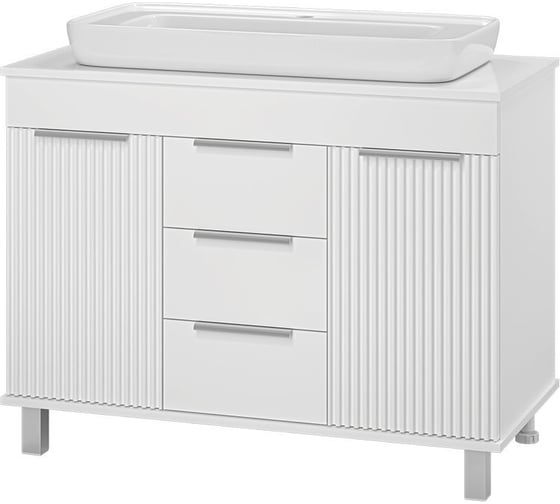 Изображение товара Тумба с раковиной Brevita enfida 100 белая матовая эмаль УТ000014765