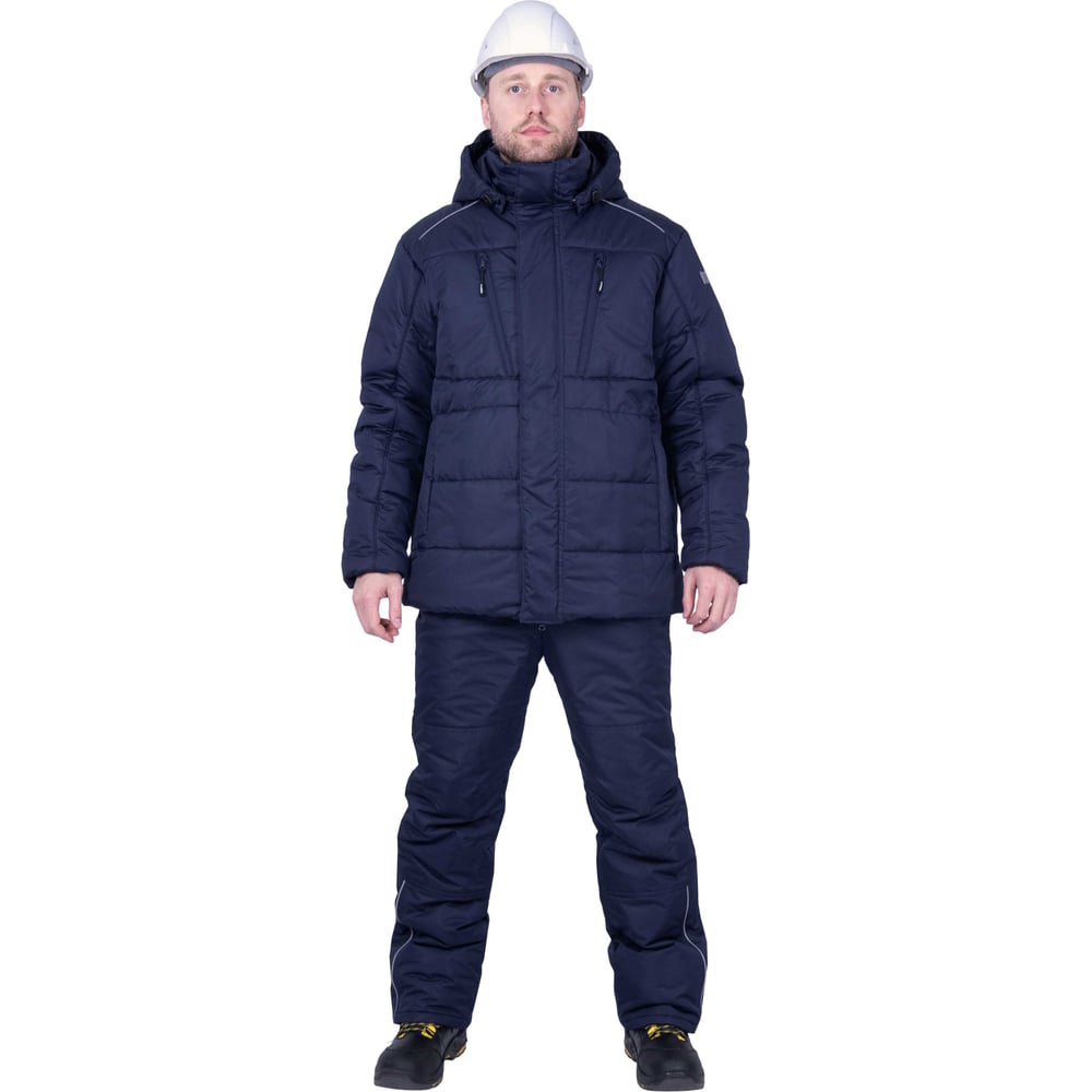 Изображение товара Утепленная мужская куртка ФЬЮЖЕН темно-синяя, размер 88-92