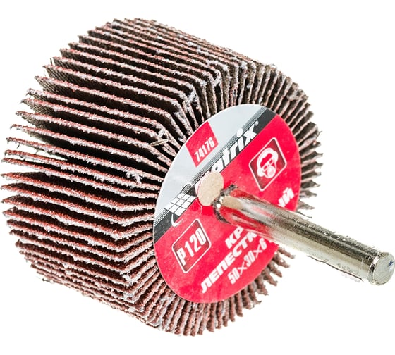 Изображение товара Круг лепестковый (50x30x6 мм; Р120) для дрели MATRIX 74176