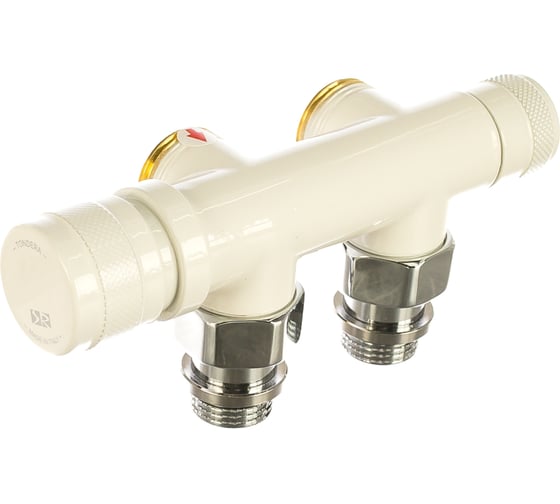 Изображение товара Узел нижнего подключения SR Rubinetterie угловой 1/2х3/4Е, белый, 0681-1500VCEA