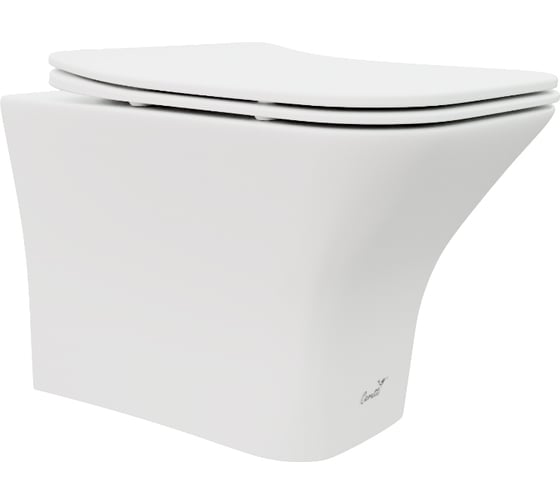 Изображение товара Подвесной унитаз Cerutti vettore aria mw ct матовый, безободковый, с сиденьем микролифт SPA 9242
