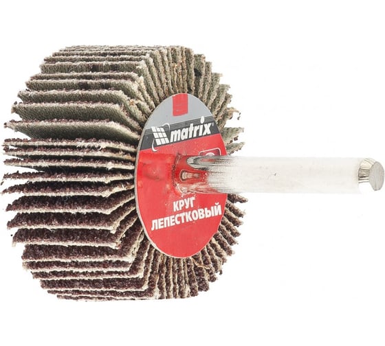 Изображение товара Круг лепестковый (40x20x6 мм; Р100) для дрели MATRIX 74168