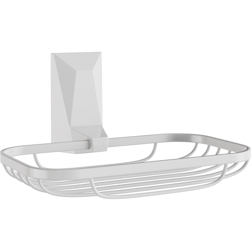 Изображение товара Настенная мыльница-решетка Kleber ICE White KLE-ICE040WT из нержавеющей стали