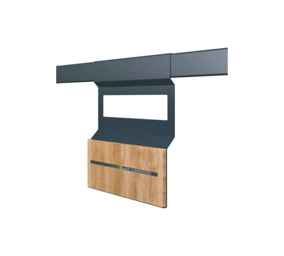 Изображение товара Держатель для ножей с 2-мя магнитами MAKMART 280x33x320 мм, отделка черный бархат (матовый) RS.2A.3015.9005.D