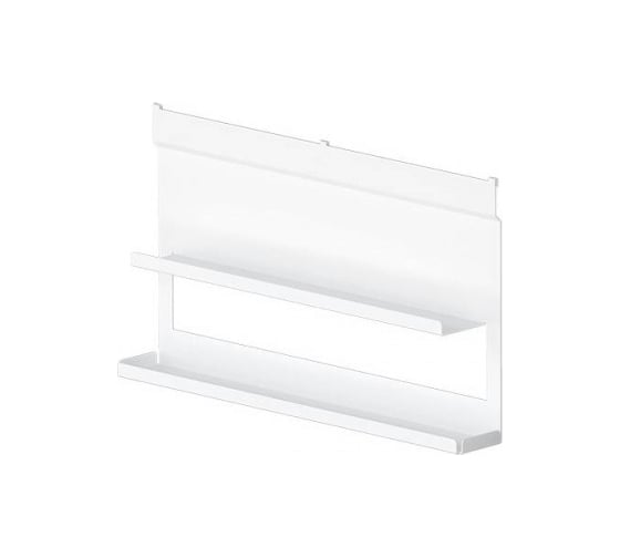 Изображение товара Полка для специй MAKMART 2-х-уровневая, 556x75x320 мм, отделка белый бархат (матовый) RS.1A.3007.9016