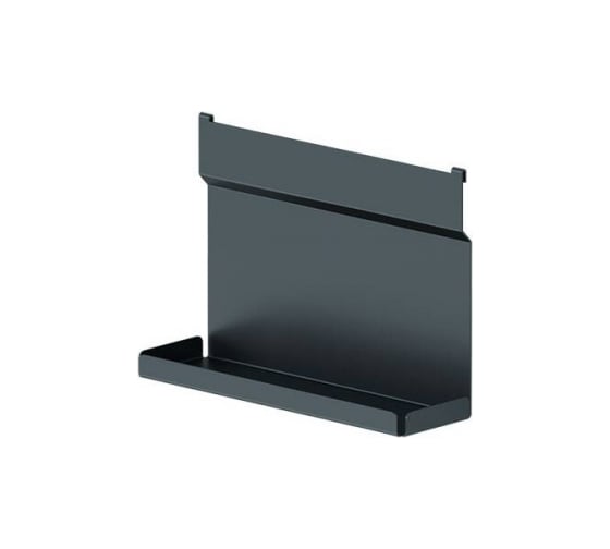 Изображение товара Полка для специй MAKMART 1-уровневая, 256x75x180 мм, отделка черный бархат (матовый) RS.1A.3001.9005