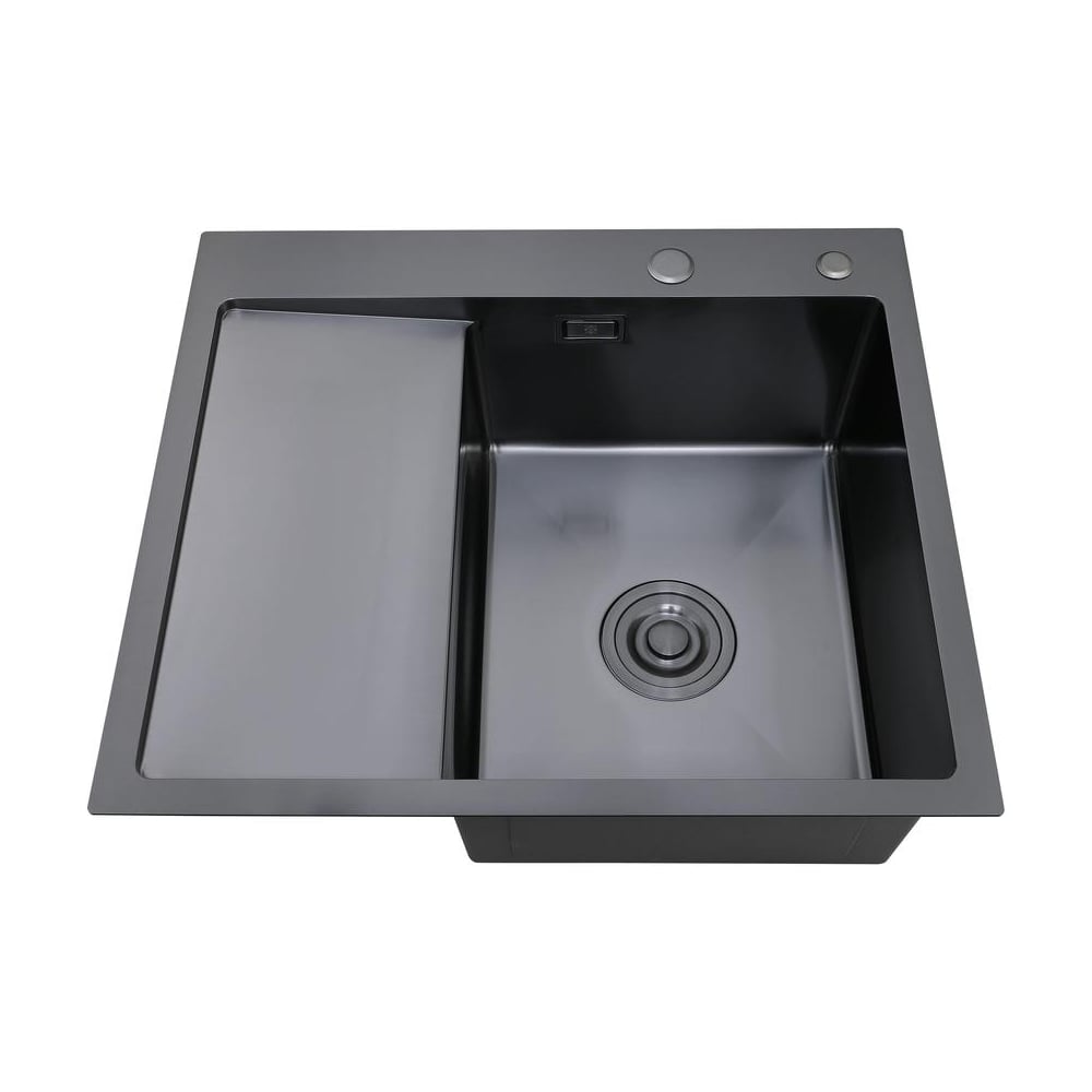 Изображение товара Набор 2 в1 (кухонная мойка с левым крылом + дозатор) РМС MRK-5851BL-R