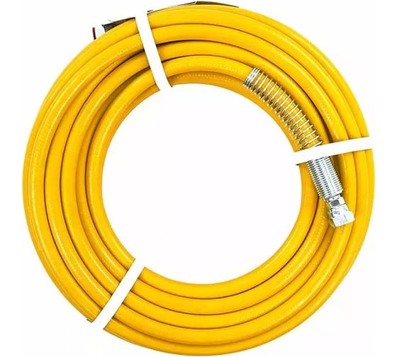 Изображение товара Шланг высокого давления PHW400-3/8-15N 400 бар, 3/8"NPSM, 15 м, желтый SCHTAER SCH-400-3/8-15-Y