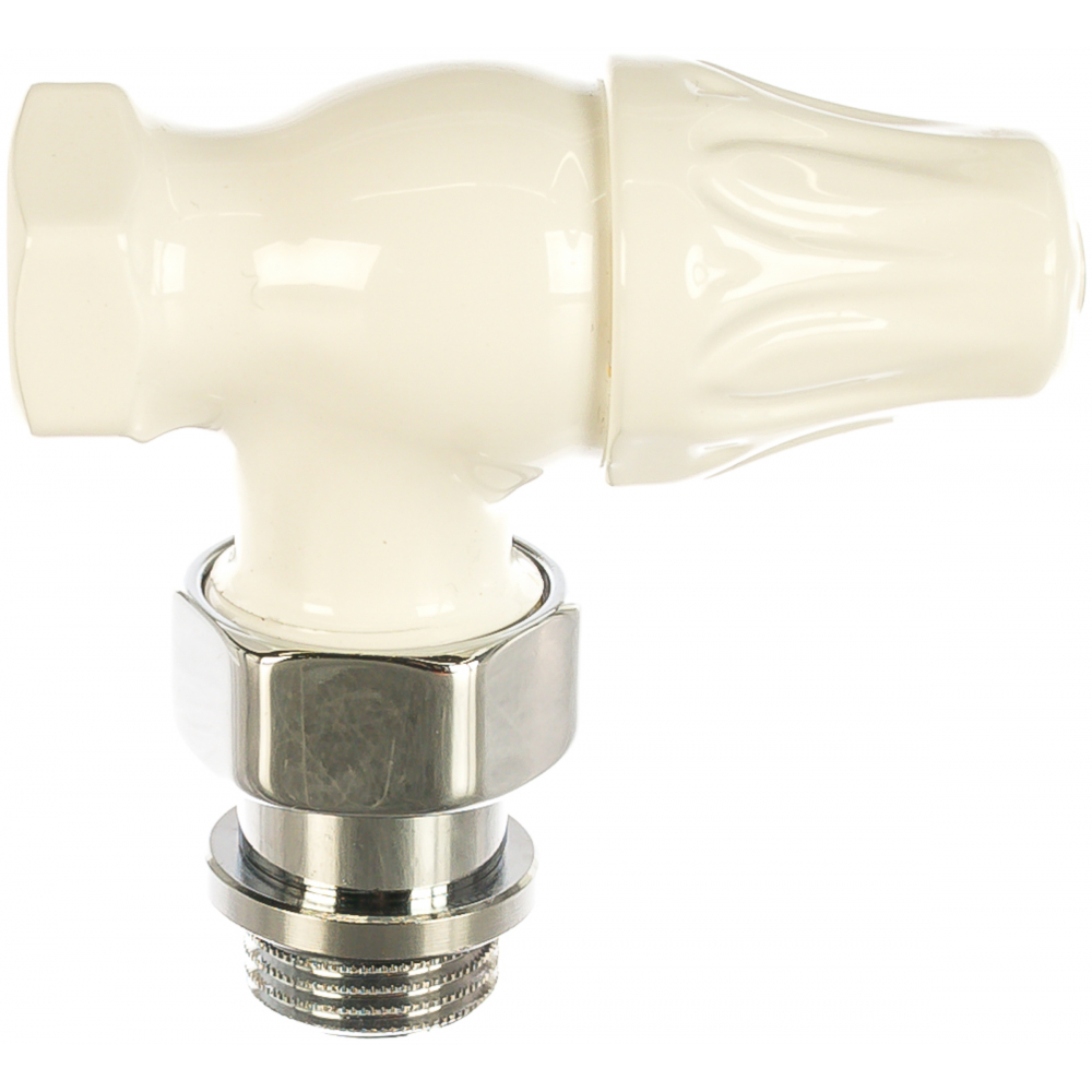 фото Угловой запорный клапан для радиатора sr rubinetterie ретро, 1/2, цвет белый 0341-1500vc0a