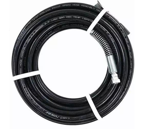 Изображение товара Шланг высокого давления 637H01-15-BL а/c, 400 бар, 1/4"NPSM, 15 м, черный SCHTAER SCH-400-1/4-15-BL-А