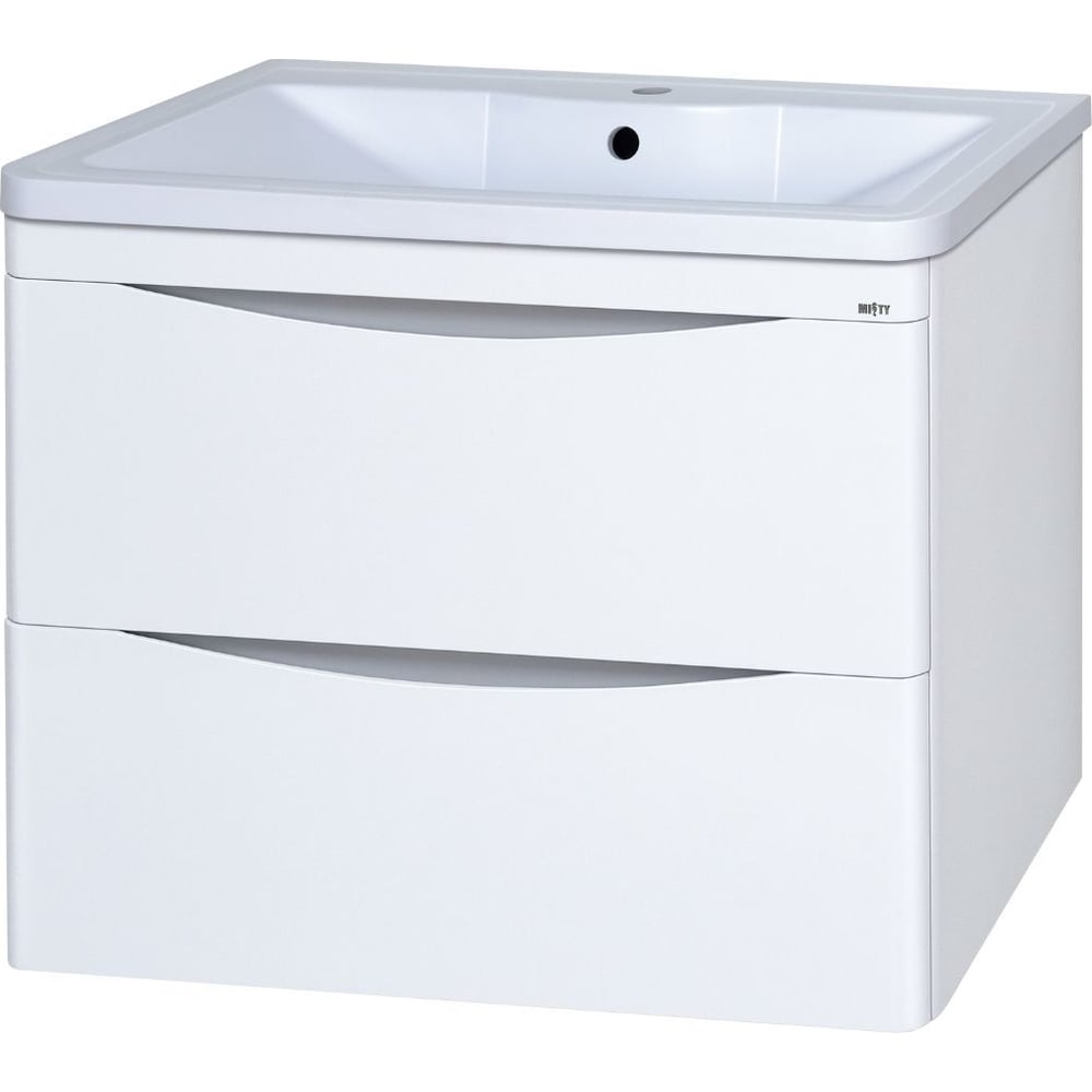 Изображение товара Тумба с раковиной Misty атлантик 70 подвесная, белая УТ000011691