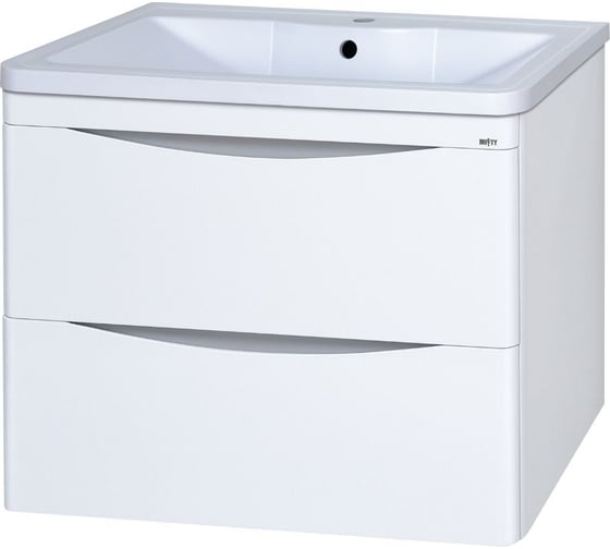 Изображение товара Тумба с раковиной Misty атлантик 80 подвесная, белая УТ000011692