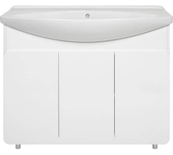 Изображение товара Тумба с раковиной Misty чегет 105, белая УТ000013354