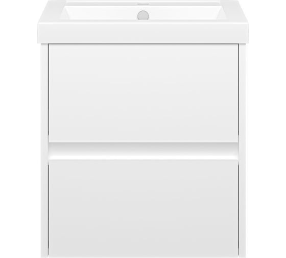 Изображение товара Тумба с раковиной Misty алиса 50 подвесная с 2 ящиками УТ000011217