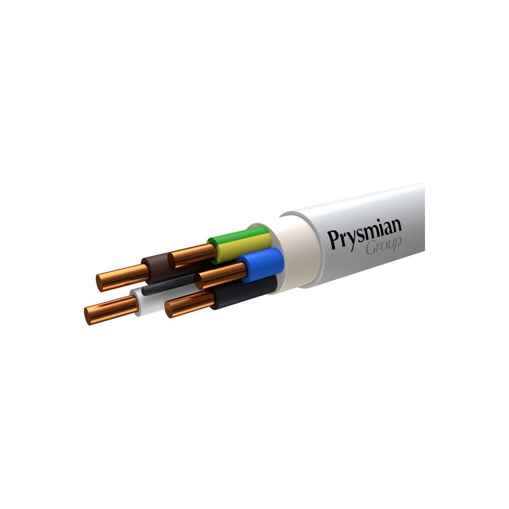 Изображение товара Кабель NYM-J PRYSMIAN 5x2,5 100 метров бухта для внутренней электропроводки