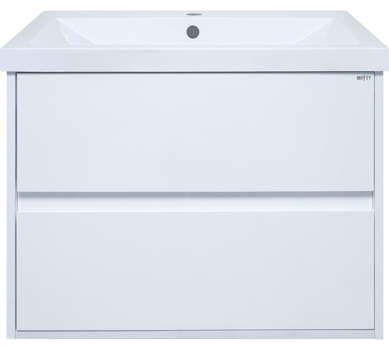 Изображение товара Тумба с раковиной Misty алиса 75 подвесная с 2 ящиками УТ000011219