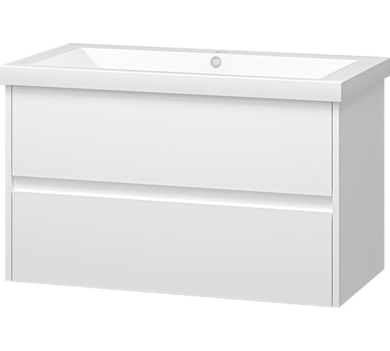 Изображение товара Тумба с раковиной Misty алиса 90 подвесная с 2 ящиками УТ000011220