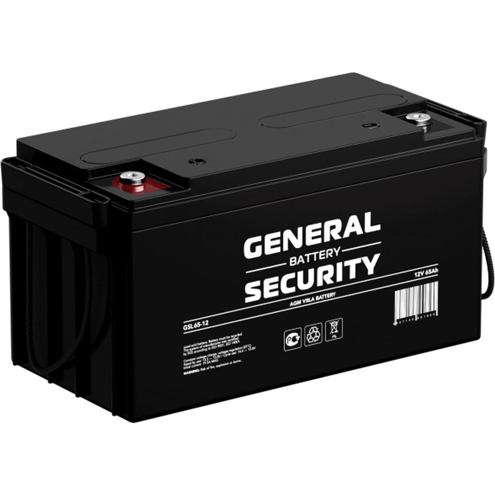 Аккумуляторная батарея General Security GS65-12 12В 65 Ач GSL65-12 GSL65-12 GENERAL SECURITY