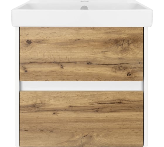 Изображение товара Тумба с раковиной Misty адриана 55 с 2 ящиками УТ000010339