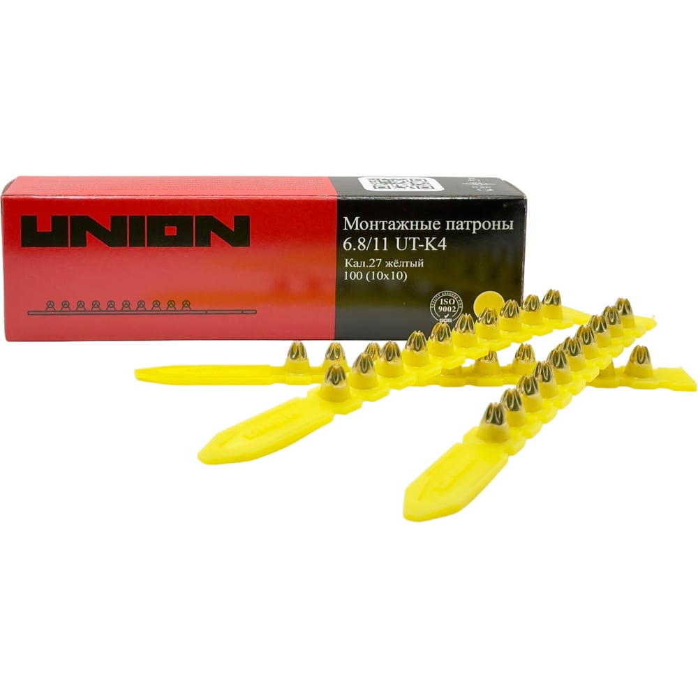 Изображение товара Монтажные патроны UNION UT-K4 6,8/11 желтый 100шт