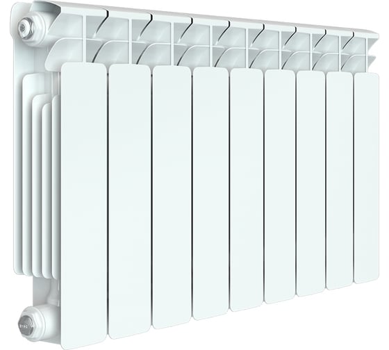Изображение товара Биметаллический радиатор RIFAR BASE 350 9 секций, боковое подключение RAN30H1KQ5TEDA